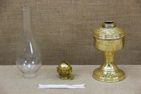 Brass Oil Lamp Tabletop Engraved No1 Third Depiction