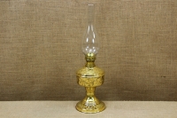 Brass Oil Lamp Tabletop Engraved No2 First Depiction