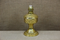 Brass Oil Lamp Tabletop Engraved No2 Second Depiction