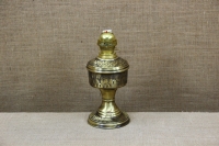 Brass Oil Lamp Tabletop Engraved  Vintage No1 Second Depiction