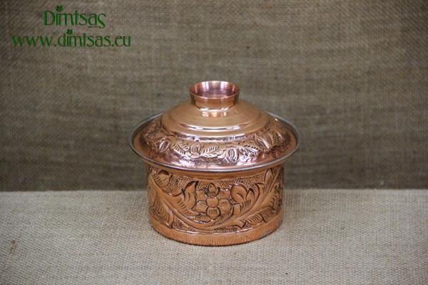 Copper Mini Pot Engraved No3
