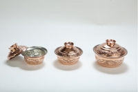 Copper Mini Pot Curved Engraved No2 Fifth Depiction