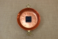Copper Wall Clock Frying Pan with Handles First Depiction
