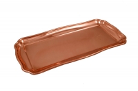 Copper Serving Tray French Type Eighth Depiction