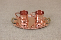 Copper Serving Tray Oval with Handles No1 Fourteenth Depiction