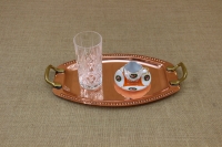 Copper Serving Tray Oval with Handles No1 Sixteenth Depiction