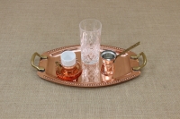 Copper Serving Tray Oval with Handles No1 Seventh Depiction