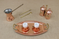 Copper Serving Tray Oval with Handles No1 Eighth Depiction