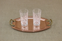Copper Serving Tray Oval with Handles No1 Ninth Depiction