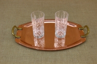 Copper Serving Tray Oval with Handles No2 Tenth Depiction