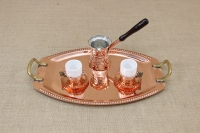 Copper Serving Tray Oval with Handles No2 Fourth Depiction