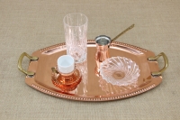 Copper Serving Tray Oval with Handles No2 Eighth Depiction