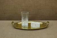 Brass Serving Tray Oval with Handles No1 Fifteenth Depiction
