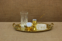 Brass Serving Tray Oval with Handles No1 Seventeenth Depiction