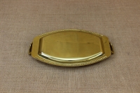 Brass Serving Tray Oval with Handles No1 Second Depiction