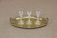 Brass Serving Tray Oval with Handles No1 Eighth Depiction