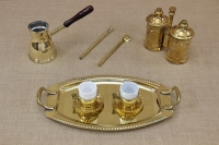 Brass Serving Tray Oval with Handles No1 Ninth Depiction