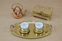 Brass Serving Tray Oval with Handles No2 Tenth Depiction