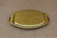 Brass Serving Tray Oval with Handles No2 Second Depiction