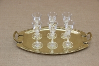 Brass Serving Tray Oval with Handles No2 Eighth Depiction