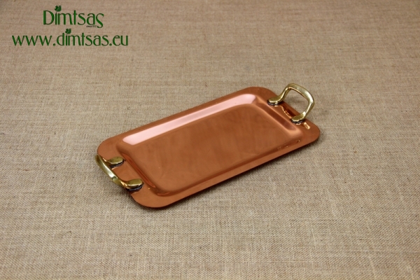 Copper Serving Tray Rectangle with Handles No1