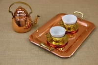 Copper Serving Tray Rectangle with Handles No2 Thirteenth Depiction