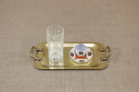 Brass Serving Tray Rectangle with Handles No1 Thirteenth Depiction