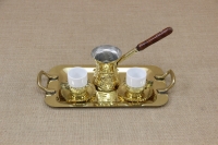 Brass Serving Tray Rectangle with Handles No1 Fourth Depiction