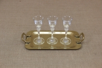 Brass Serving Tray Rectangle with Handles No1 Eighth Depiction