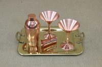 Copper Serving Tray Rectangle with Handles No2 Third Depiction