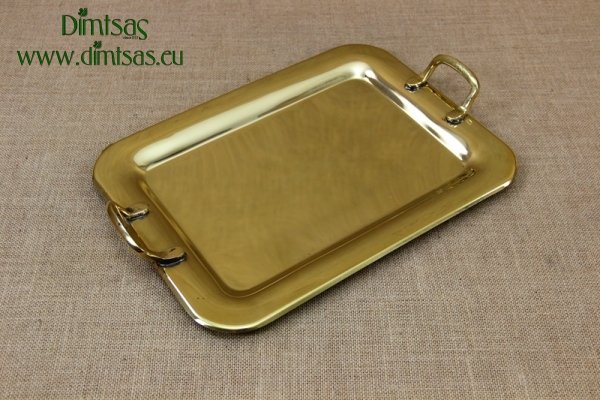 Copper Serving Tray Rectangle with Handles No2