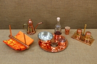 Copper Serving Set for Ouzo Fourth Depiction