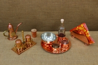 Copper Serving Set for Ouzo Sixth Depiction