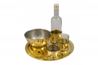 Brass Serving Set for Ouzo Eleventh Depiction