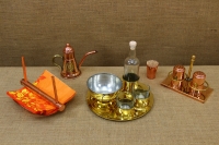 Brass Serving Set for Ouzo Fourth Depiction