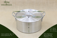 Aluminium Round Baking Pan Professional No38 20 liters Seventh Depiction