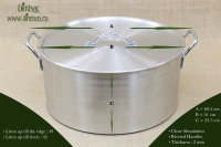 Aluminium Round Baking Pan Professional No50 49 liters Seventh Depiction