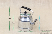 Aluminium Teapot No16 2.5 liters Eighth Depiction