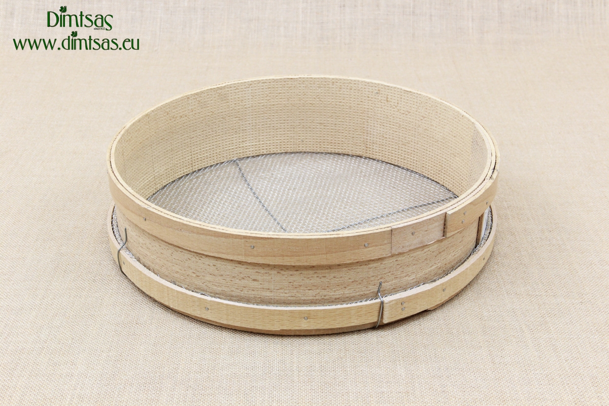 Sieve for Frumenty Wooden 37 cm with Holes 4x4 mm