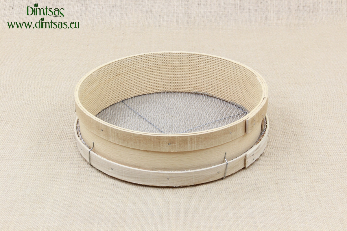 Sieve for Frumenty Wooden 37 cm with Holes 4x3 mm