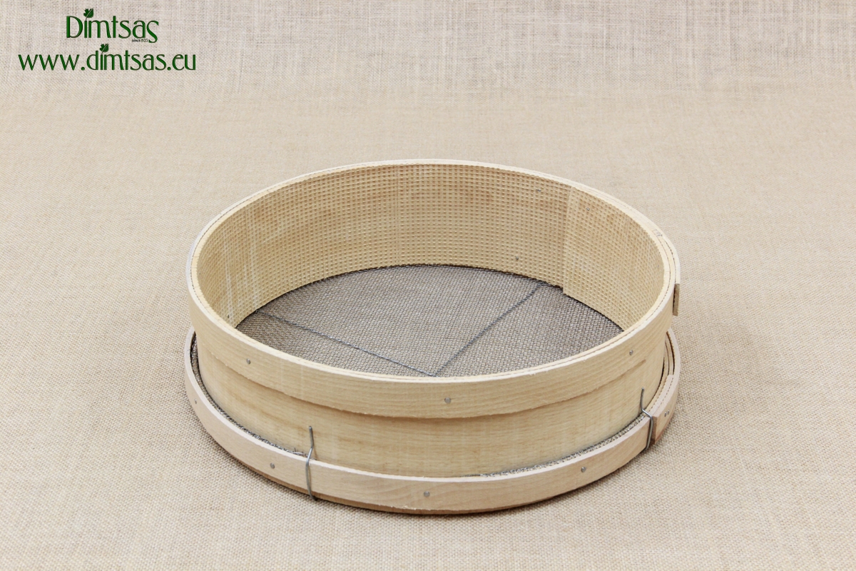 Sieve for Frumenty Wooden 37 cm with Holes 3x2 mm