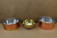 Copper Wash Basin with Handles & Bronze Strip Fifteenth Depiction