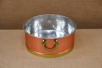 Copper Wash Basin with Handles & Bronze Strip Second Depiction