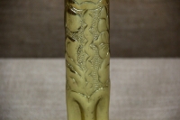 Trench Art Brass Shell Casing Engraved Leaves Size No2 Third Depiction