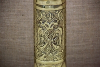 Trench Art Brass Shell Casing Engraved Two-Headed Eagle Size No4 Second Depiction