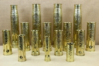 Trench Art Brass Shell Casing Engraved Flowers Size No4 Sixth Depiction