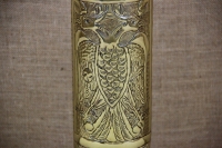 Trench Art Brass Shell Casing Engraved Two-Headed Eagle Size No5 Second Depiction