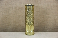 Trench Art Brass Shell Casing Engraved Flowers Size No5 First Depiction