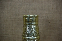 Trench Art Brass Shell Casing Engraved Flowers Size No6 Fourth Depiction