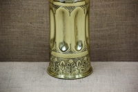 Trench Art Brass Shell Casing Engraved Flowers Size No6 Sixth Depiction